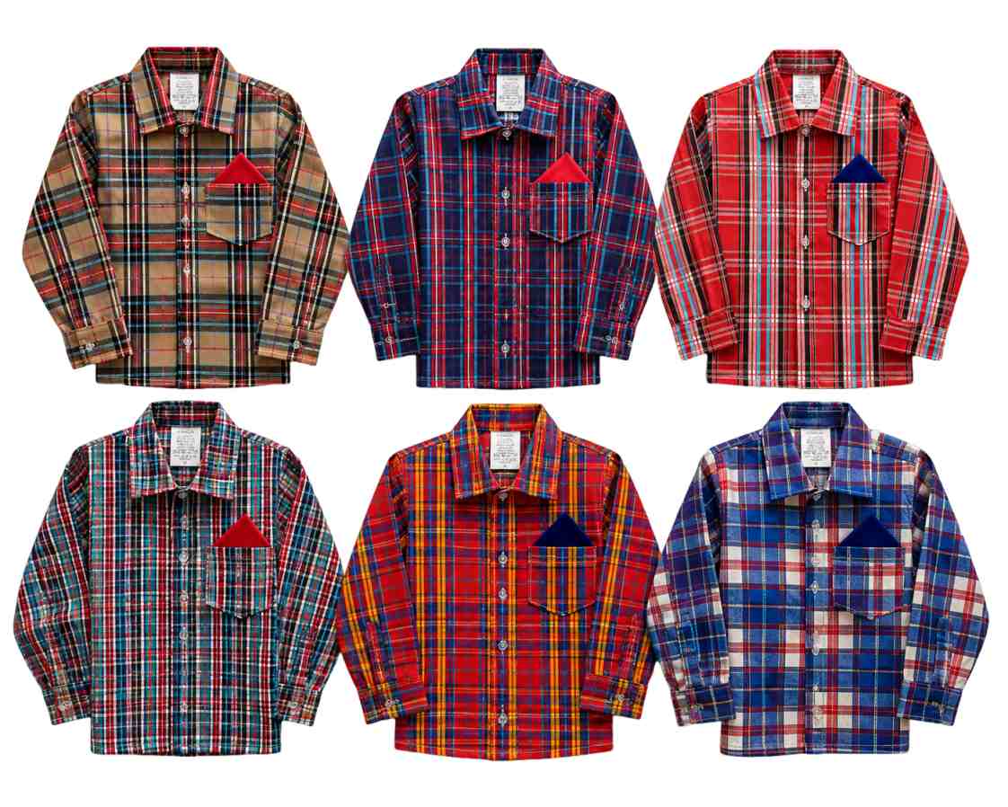 CAMISA JUNINA XADREZ BEBE REF 421